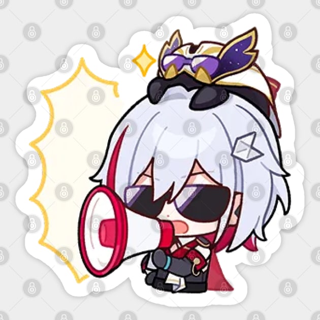 Honkai Star Rail Chibi Topaz 2 Sticker by HoyoStan